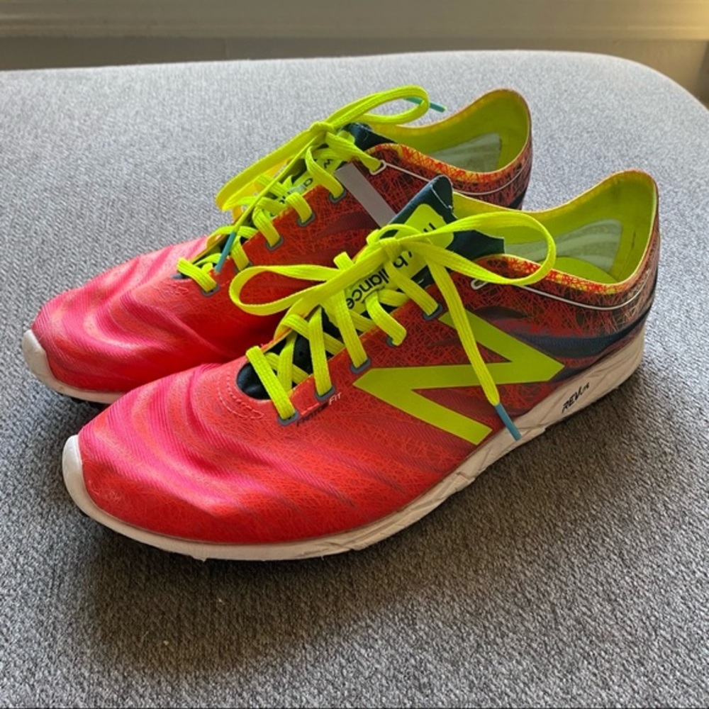 New Balance •• Lace Up Neon Colored Sneakers  lightweight